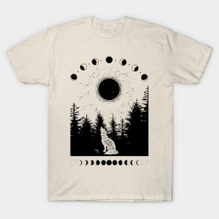 Celestial Howling Wolf T-Shirt